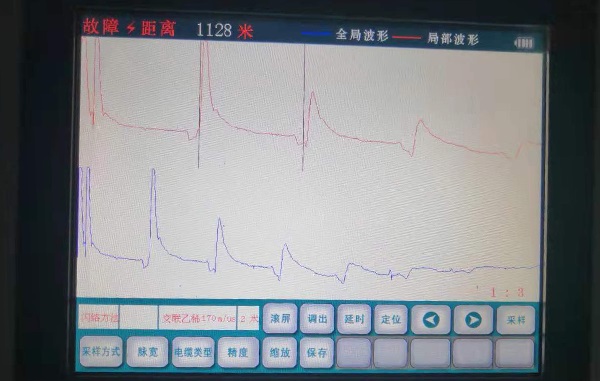 電纜故障測試閃絡(luò)波形